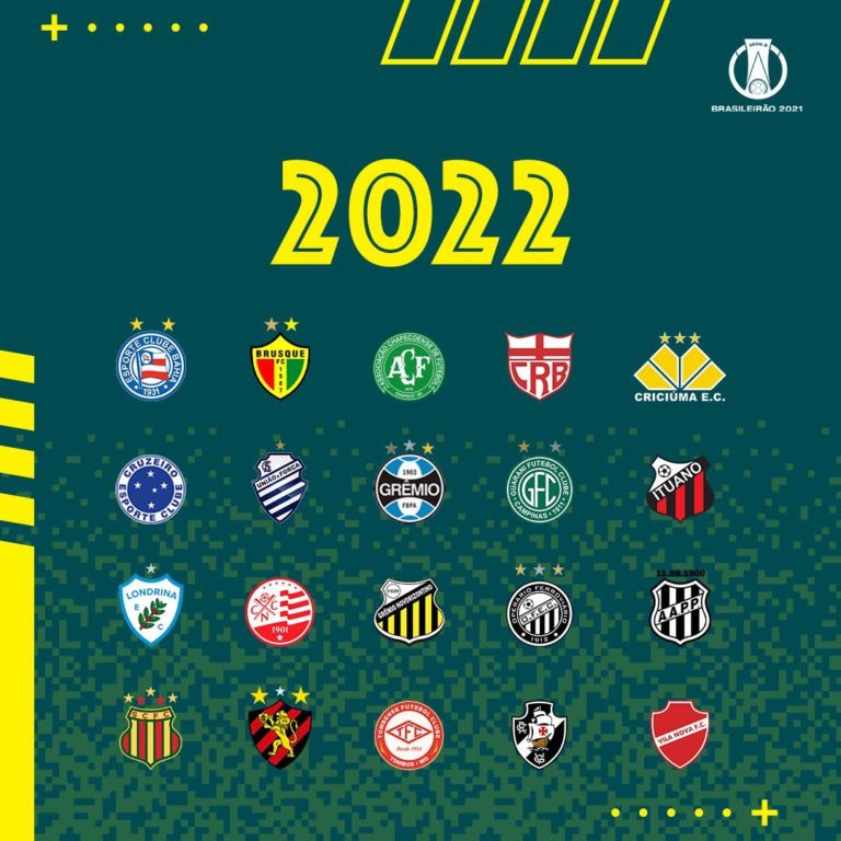 Os 20 times da Série B do Brasileiro em 2022 Marcou no Esporte